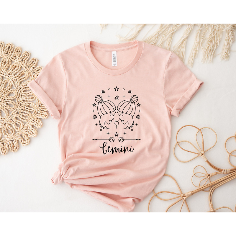 Zodiac Gemini Vintage Retro Tee,Celestial Gemini Shirt,Vintage Inspirational Tee,Astrology Tshirt,Unisex Zodiac Horoscope Shirt,Gift For Her - 2.jpg