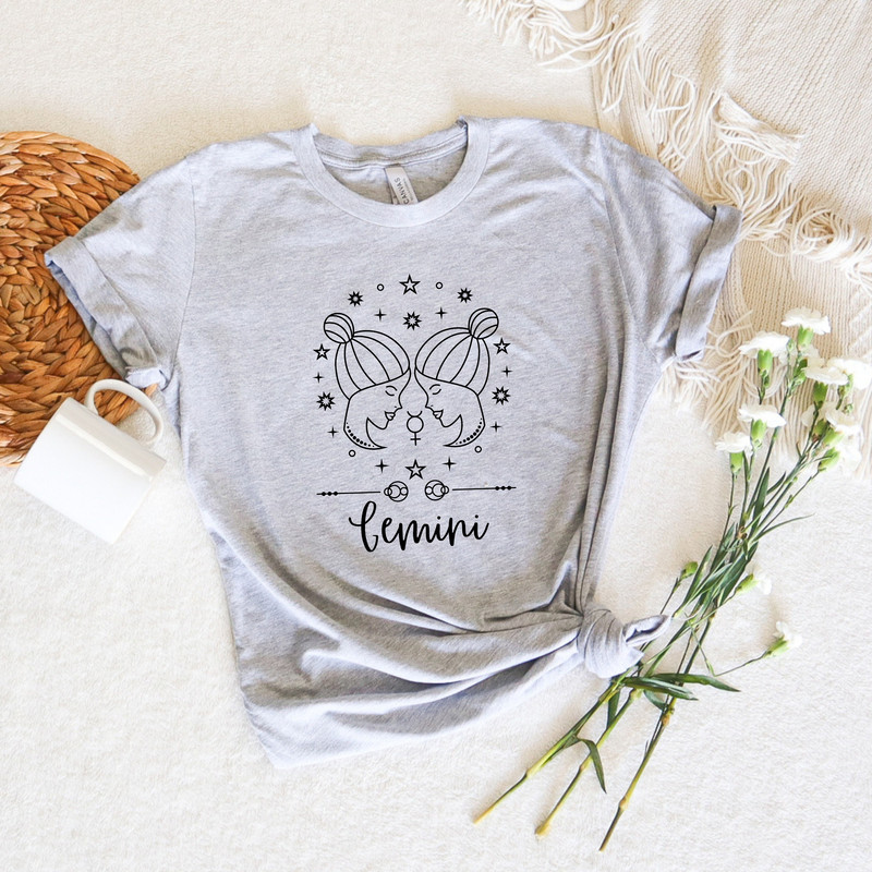 Zodiac Gemini Vintage Retro Tee,Celestial Gemini Shirt,Vintage Inspirational Tee,Astrology Tshirt,Unisex Zodiac Horoscope Shirt,Gift For Her - 3.jpg