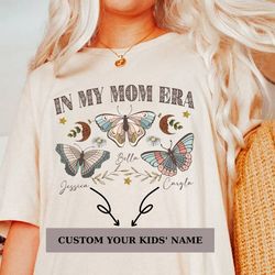 comfort color in my mom era shirt, swiftie mom shirt, gift for swiftie, custom baby n