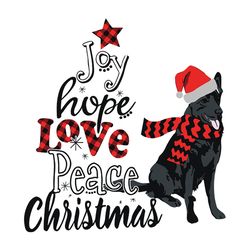 joy hope love peace christmas svg, silhouette svg fies