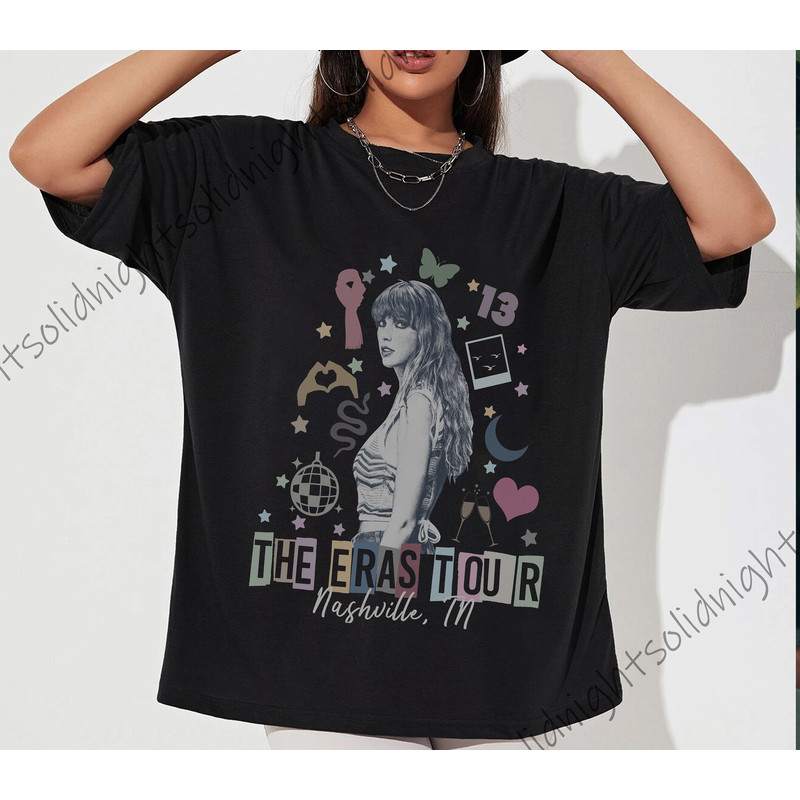 Custom Comfort Color The Eras Tour Date, Swiftie Tour Tee, Swiftie Eras Shirt, Swiftie Merch Shirt, Eras Tour Shirt, Swiftie Eras Tour Shirt - 2.jpg