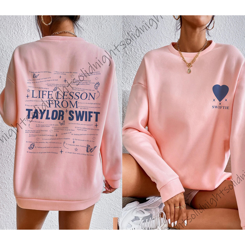 Life Lesson From Taylor Lyrics Shirt, Swiftie Merch, TSwift Eras Tour Merch, Gift For Swiftie, Taylor Lyrics Shirt - 2.jpg