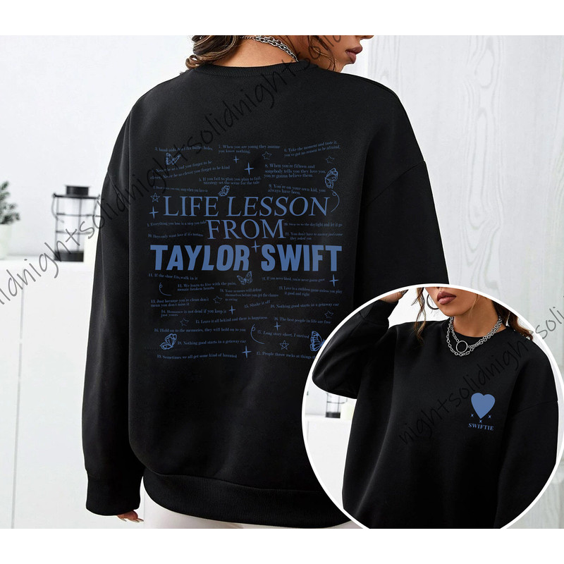 Life Lesson From Taylor Lyrics Shirt, Swiftie Merch, TSwift Eras Tour Merch, Gift For Swiftie, Taylor Lyrics Shirt - 3.jpg