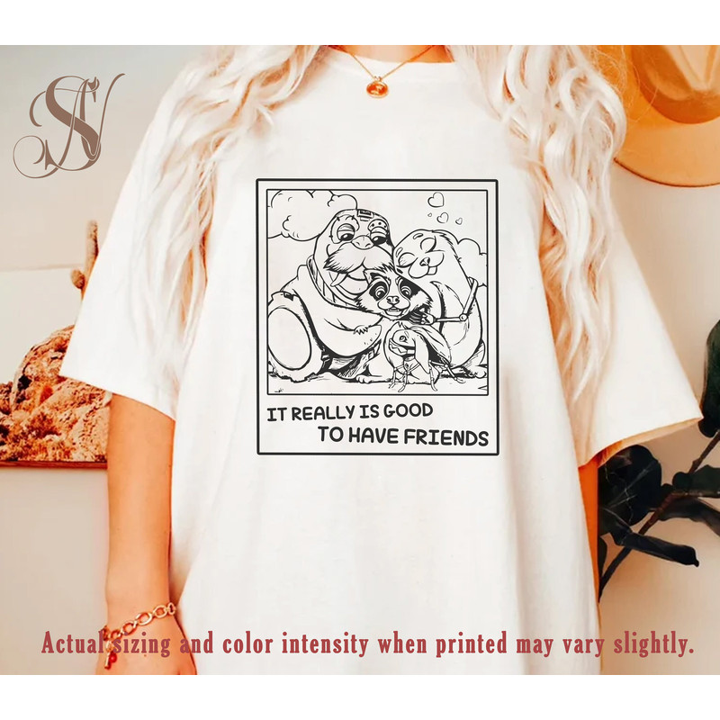 Rocket And Friends Comfort Color Shirt, Guardians Of The Galaxy Shirt, It's Really Good To Have Friends Shirt, Marvels Shirt - 2.jpg