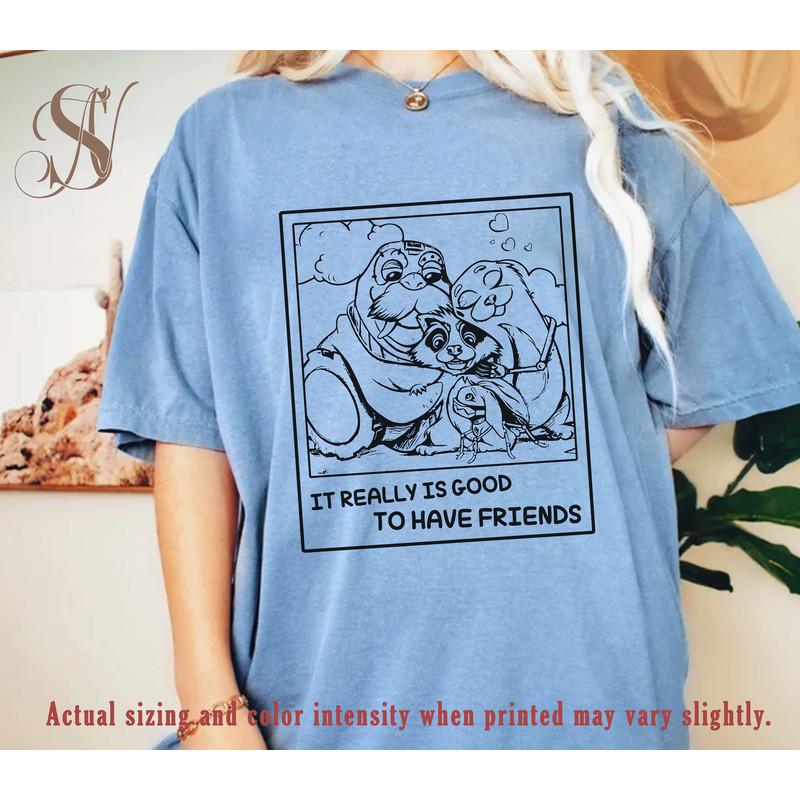 Rocket And Friends Comfort Color Shirt, Guardians Of The Galaxy Shirt, It's Really Good To Have Friends Shirt, Marvels Shirt - 3.jpg