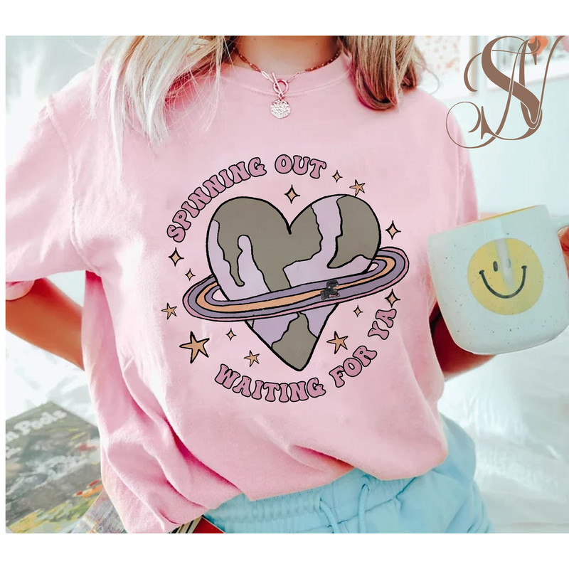 Satellite Comfort Colors Shirt, Spinning Out Satellite Tshirt, Vsco Girl Shirt, Waiting For Ya To Pull Me In Shirt - 1.jpg