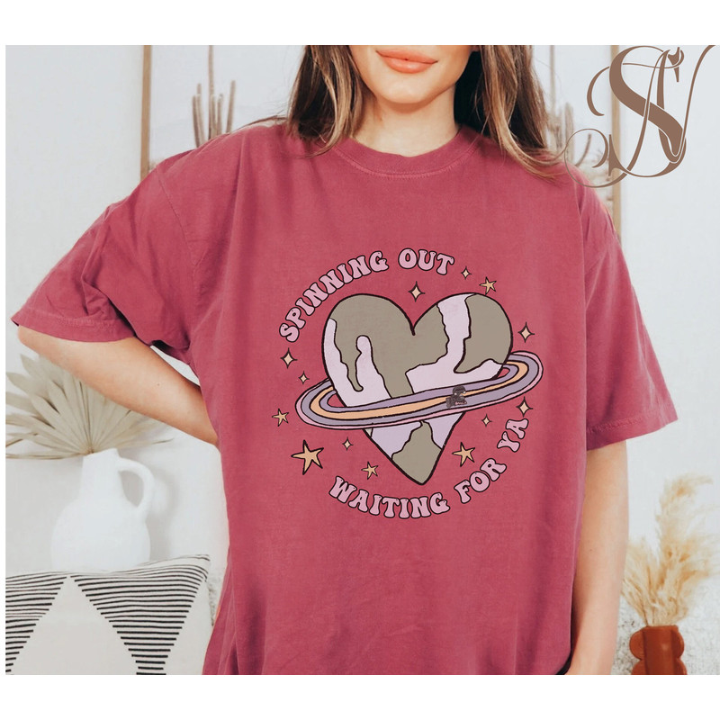 Satellite Comfort Colors Shirt, Spinning Out Satellite Tshirt, Vsco Girl Shirt, Waiting For Ya To Pull Me In Shirt - 3.jpg