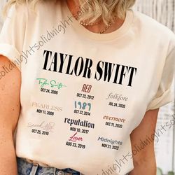 taylor all albums shirt, taylor the eras tour merch, eras tour merch, country music s