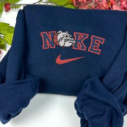 Nike Samford Bulldogs Embroidered Crewneck, NCAA Embroidered Sweater, Samford Bulldogs Hoodie, Unisex Shirts