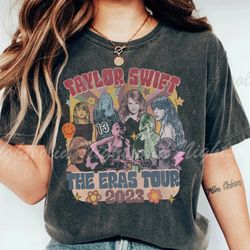 vintage comfort color the eras tour shirt, vintage taylor the eras tour 2023 tshirt,