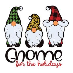gnome svg, christmas svg, holiday svg, patterned svg, gnomies svg, silhouette svg fies