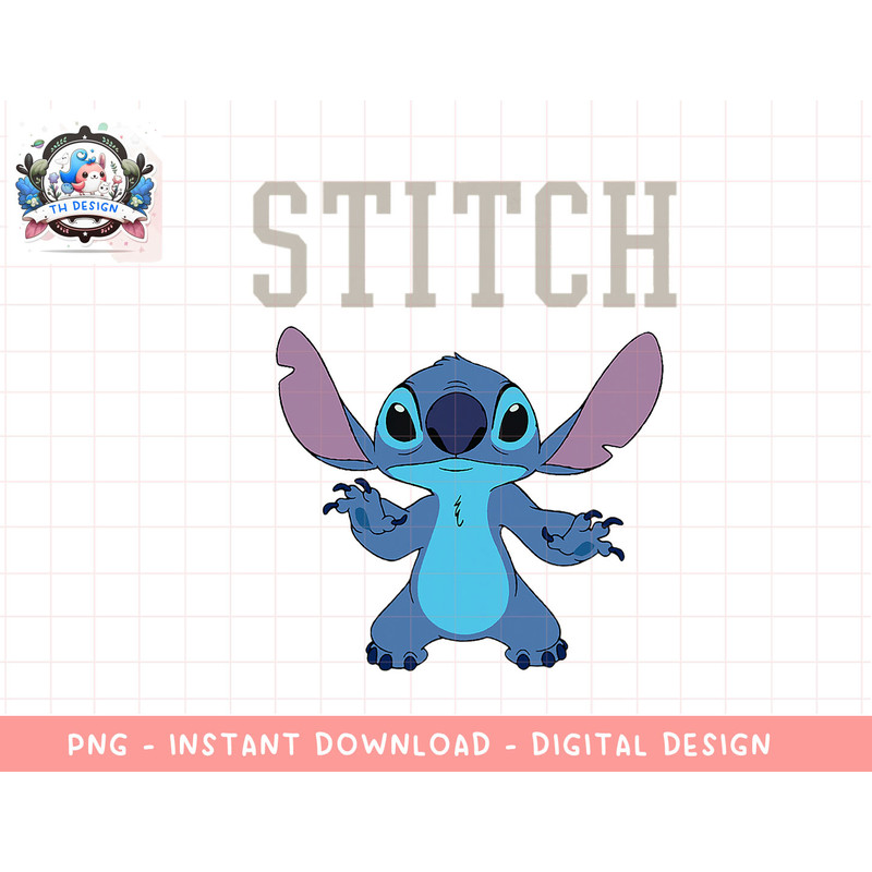 Disney Lilo & Stitch Alert Pose Stitch Title Logo png, sublimation.jpg