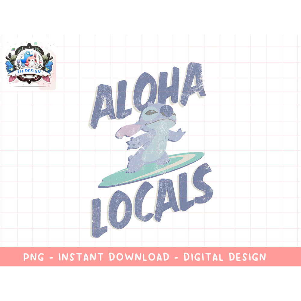 Disney Lilo & Stitch Aloha Locals Surfboard png, sublimation.jpg