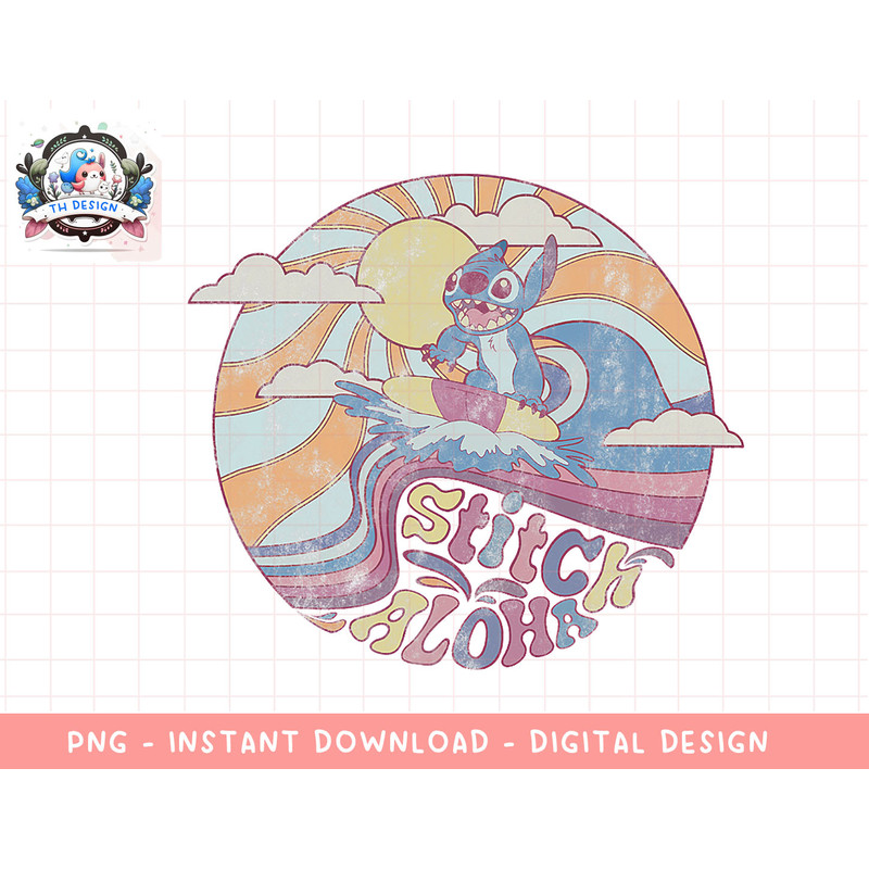 Disney Lilo & Stitch Aloha Surf Epic Hawaiian Landscape Logo png, sublimation.jpg