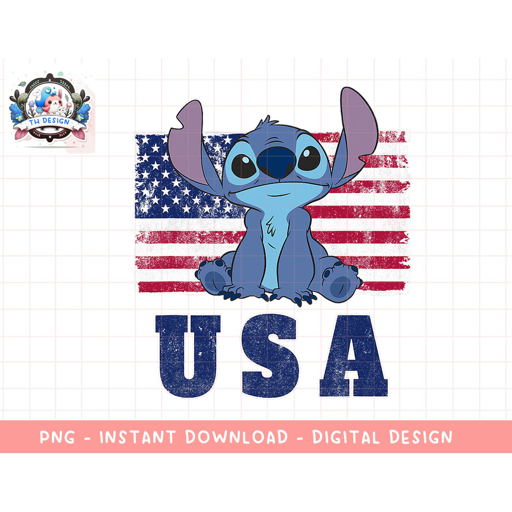 Disney Lilo & Stitch Americana Stitch USA png, sublimation.jpg