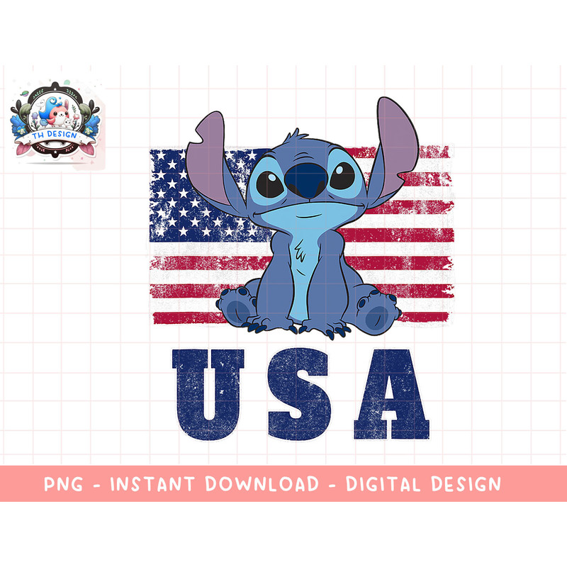 Disney Lilo & Stitch Americana Stitch USA png, sublimation.jpg