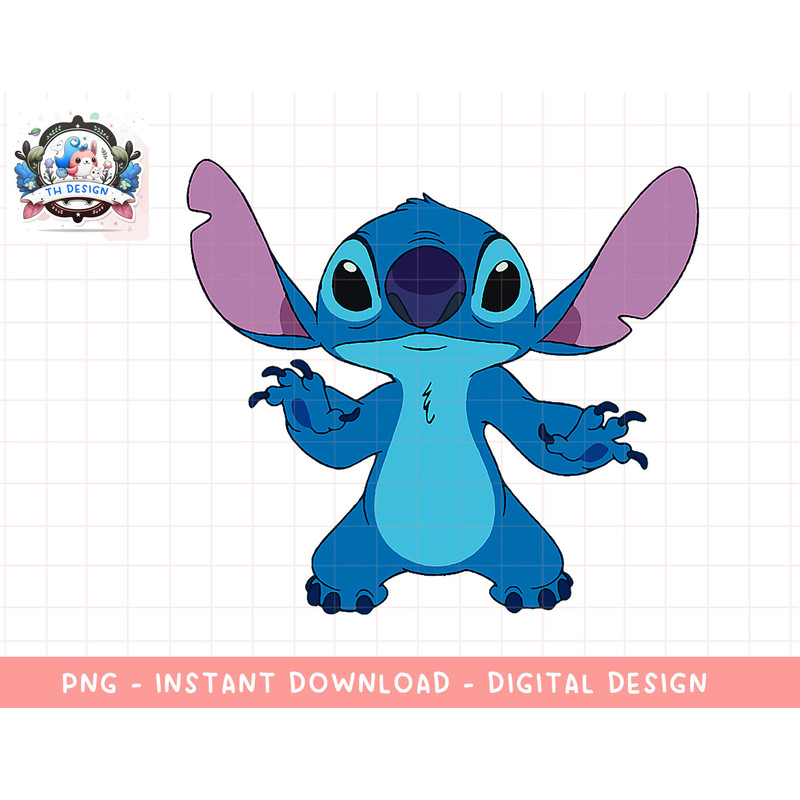 Disney Lilo & Stitch Basic Standing Pose Logo png, sublimation.jpg