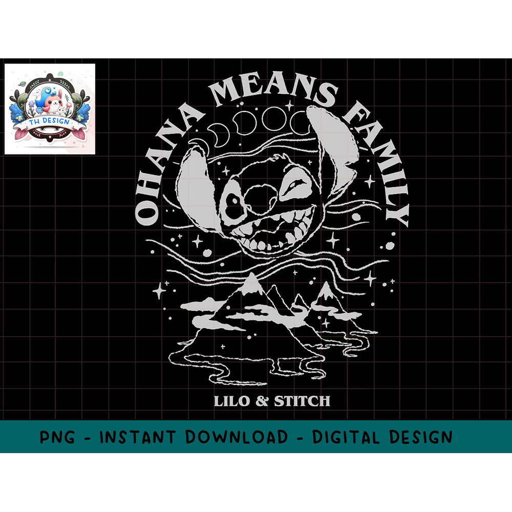 Disney Lilo & Stitch Celestial Ohana Poster Wink png, sublimation.jpg