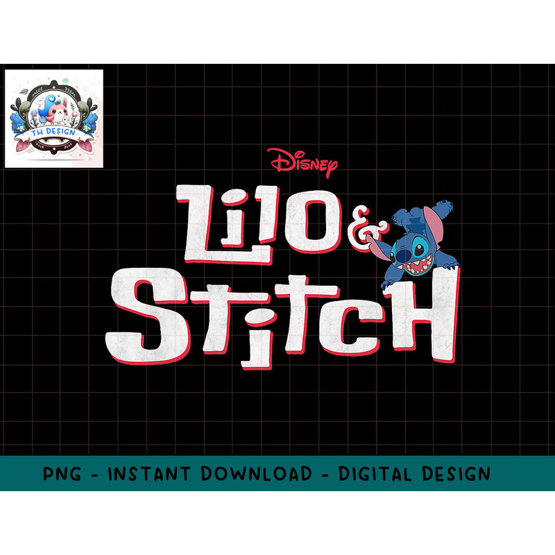 Disney Lilo & Stitch Classic Logo Stitch png, sublimation.jpg
