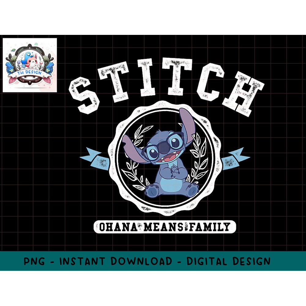 Disney Lilo & Stitch Collegiate Stitch Ohana Means Family png, sublimation.jpg