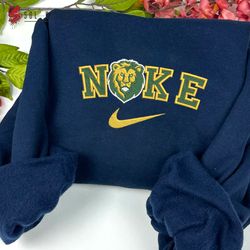 Nike SE Louisiana Lions Embroidered Crewneck, NCAA Embroidered Sweater, SE Louisiana Lions Hoodie, Unisex Shirts