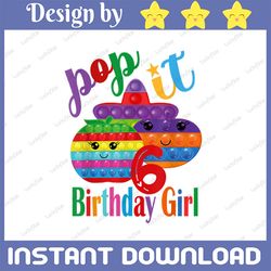 Birthday June Girl Pop It Png, undefined Girl Pop It Birthday Png, Birthday Girl Png, Pop It Png, Pop It Birthday Sublimation