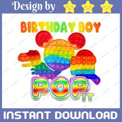 Pop It Birthday Boy Png, Pop It Fidget Toy Png, Boy Pop It Birthday, Pop It Party, Just Poppin Printable Sublimation Des