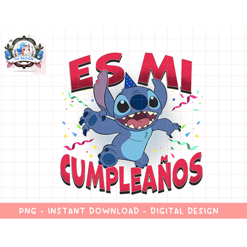 Disney Lilo & Stitch Es Mi Cumpleaños Birthday png, sublimation.jpg