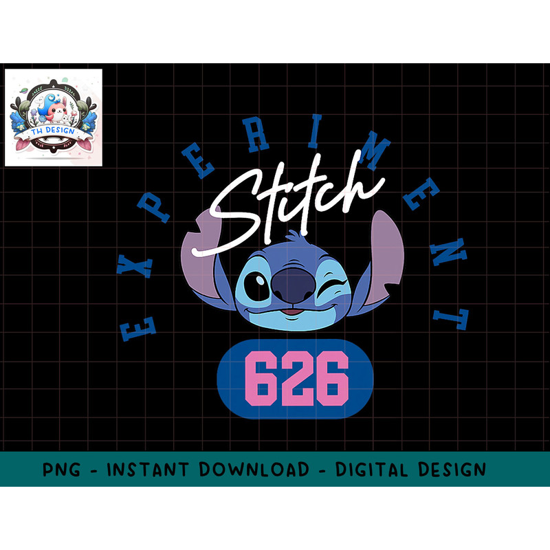 Disney Lilo & Stitch Experiment 626 Wink Face Logo png, sublimation.jpg