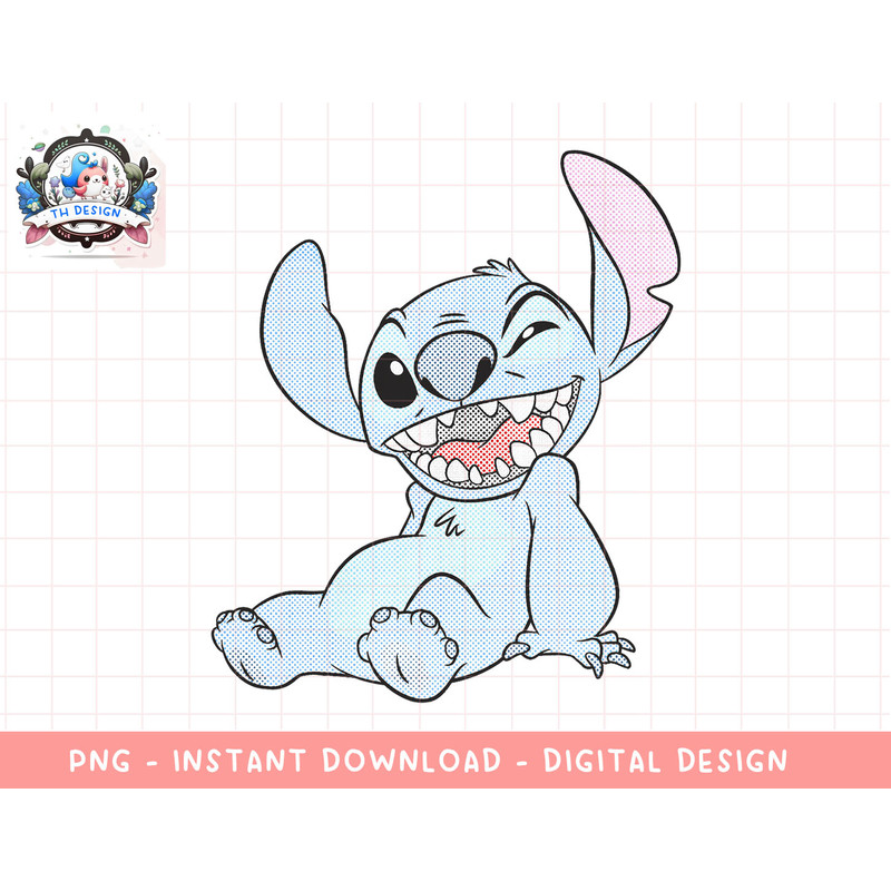 Disney Lilo & Stitch Halftone Stitch Portrait png, sublimation.jpg