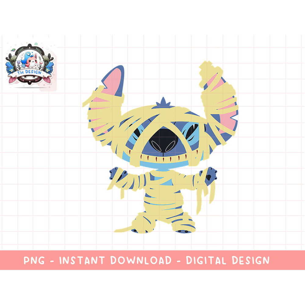 Disney Lilo & Stitch Halloween Mummy Costume png, sublimation.jpg