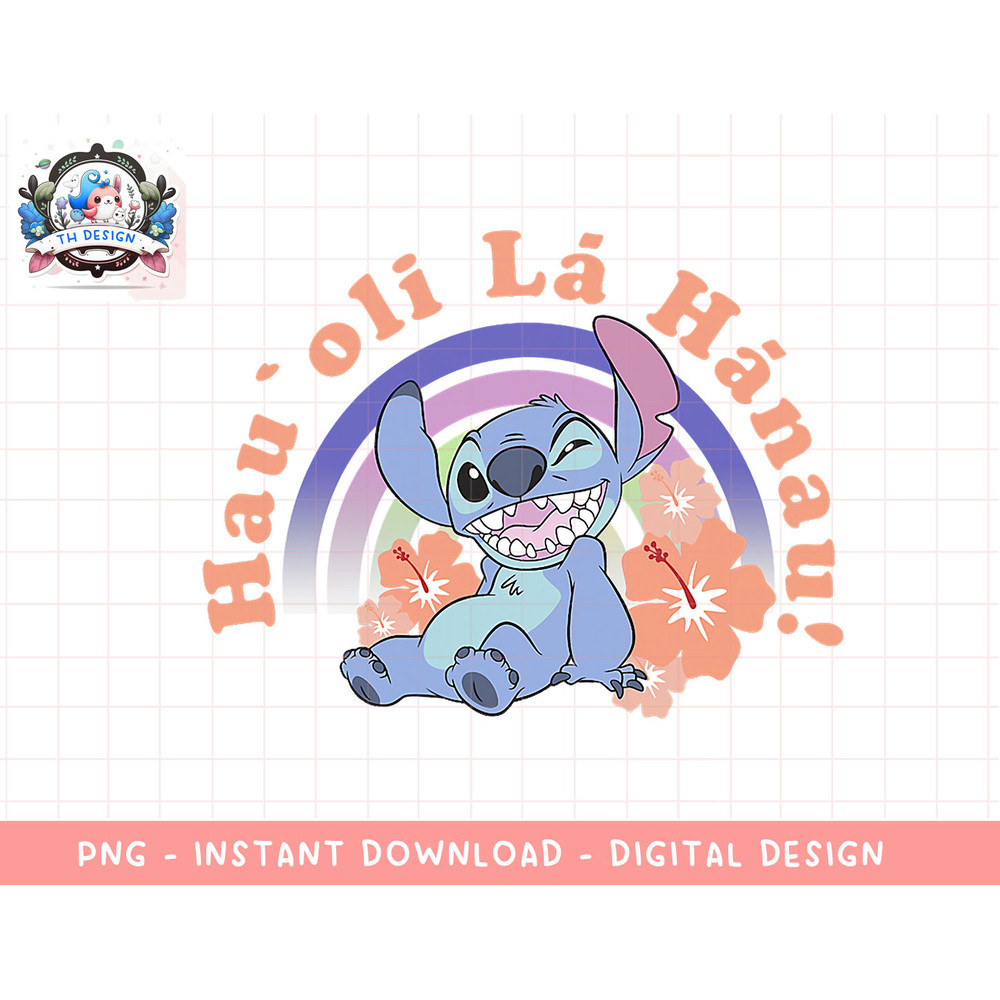 Disney Lilo & Stitch Hau Oli La Hanau Stitch Wink & Smile png, sublimation.jpg