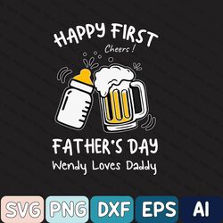 our first fathers day together svg, our first fathers day svg, our first father day svg, sons first fathers day svg