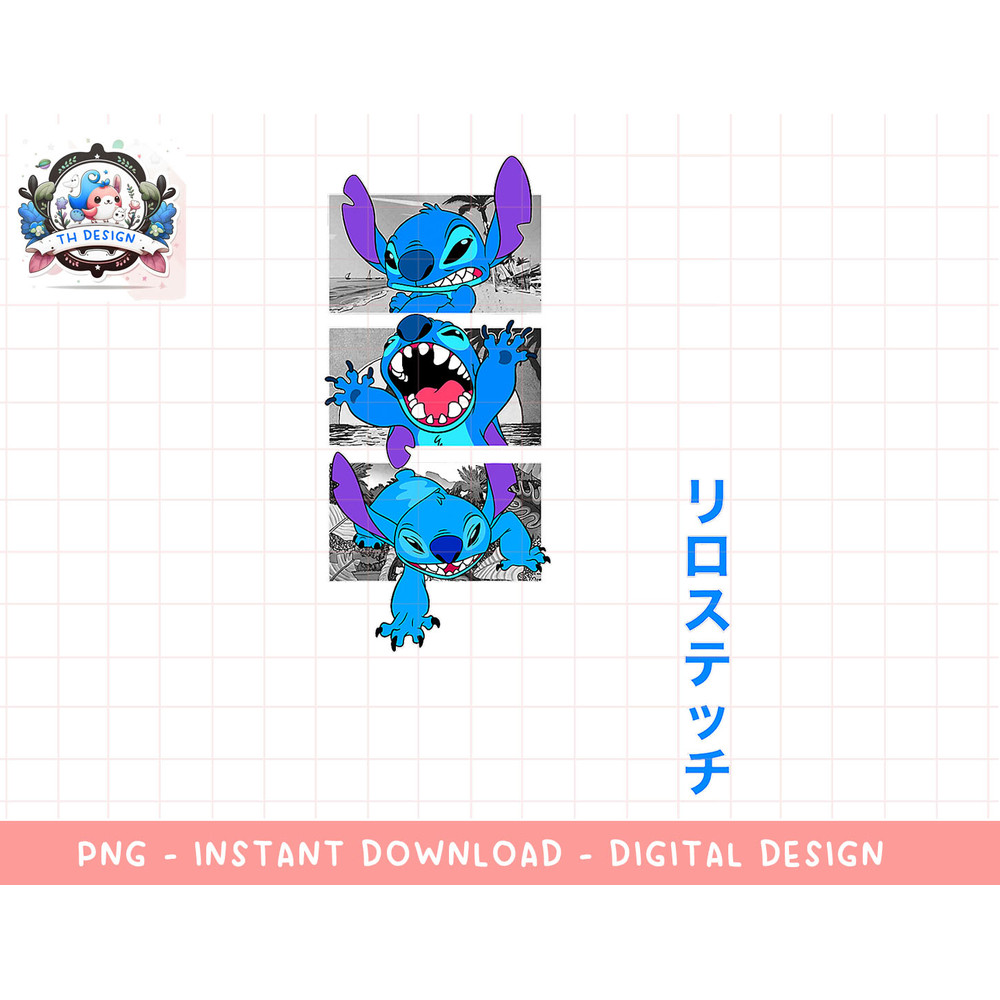 Disney Lilo & Stitch Kanji Stitch Stacked Panels png, sublimation.jpg