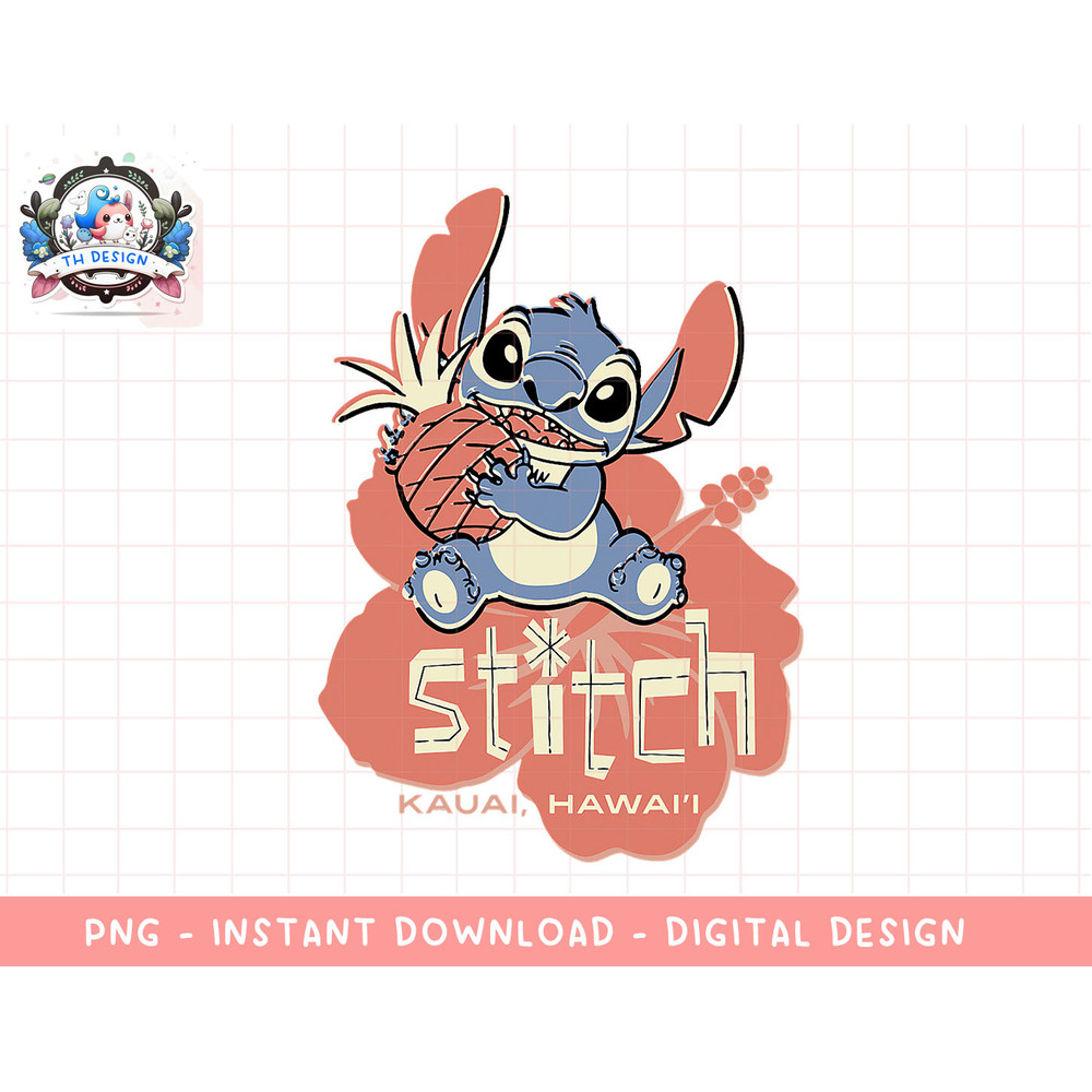 Disney Lilo & Stitch Kauai Hawaii Stitch Pineapple png, sublimation.jpg