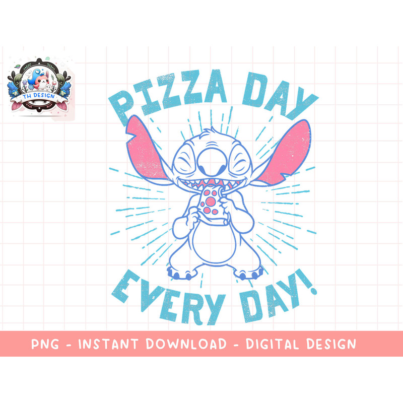 Disney Lilo & Stitch Pizza Day Everyday Transparent png, sublimation.jpg
