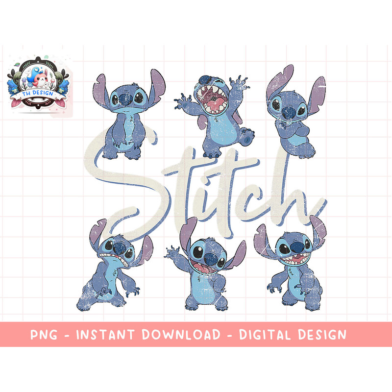 Disney Lilo & Stitch Poses Of Stitch png, sublimation.jpg