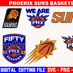 phoenix-suns basketball team svg, basketball team svg, clipart png vinyl cut file, cricut, silhouette files