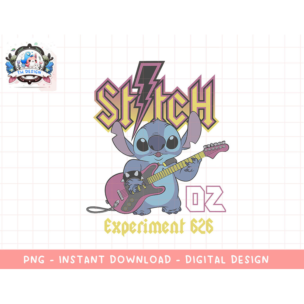 Disney Lilo & Stitch Rock Concert Experiment 626 Band png, sublimation.jpg
