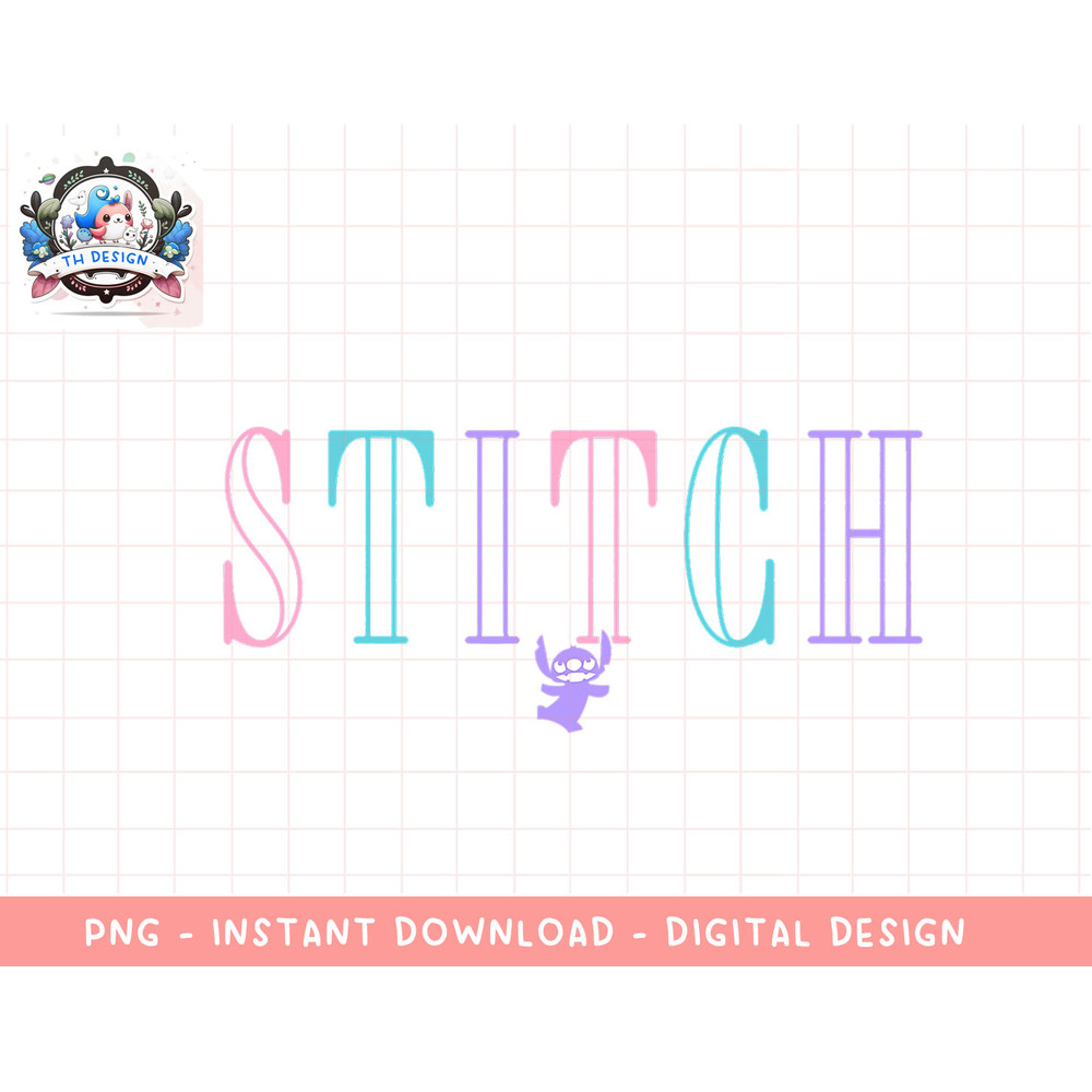 Disney Lilo & Stitch Simple Stitch Text png, sublimation.jpg