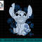 Disney Lilo & Stitch Smiling Stitch Floral png, sublimation.jpg