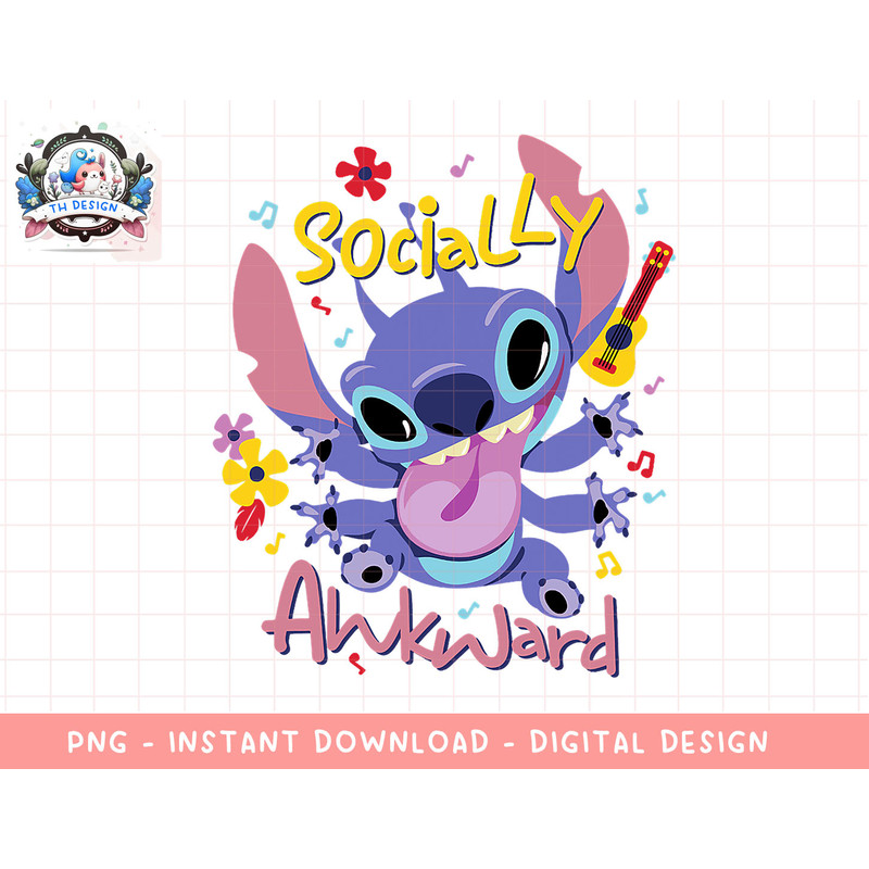 Disney Lilo & Stitch Socially Awkward Stitch png, sublimation.jpg