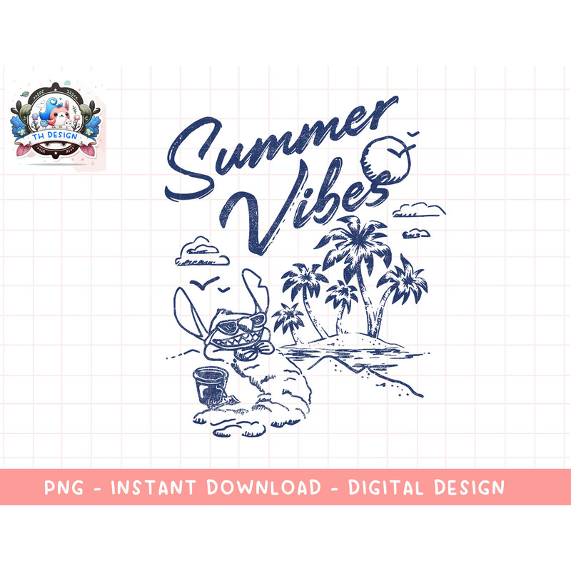 Disney Lilo & Stitch Summer Vibes Beach Scene png, sublimation.jpg