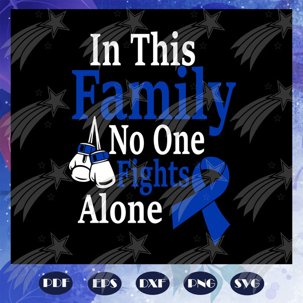 In this family no one fights alone, family svg, family gift, - Inspire