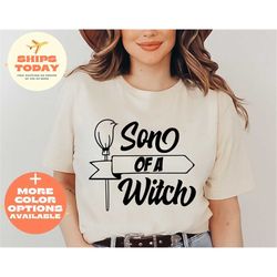 son of a witch romper, pumpkin romper, funny baby romper, funny newborn clothes, baby clothes, halloween, halloween cost