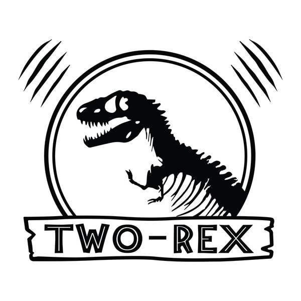 2 rex SVG, PNG, PDF, Two Rex Svg, Two-a-Saurus, Birthday svg - Inspire ...