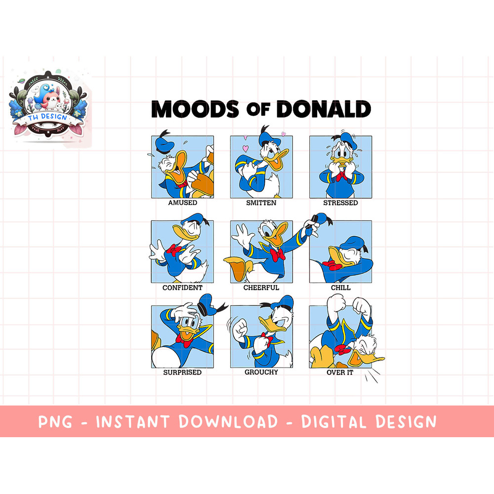 Disney Mickey And Friends Donald Duck Moods Box Up png, sublimation.jpg