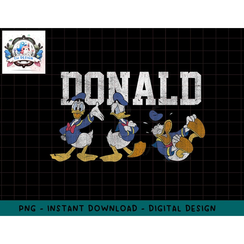 Disney Mickey And Friends Donald Duck Pose Lineup png, sublimation.jpg