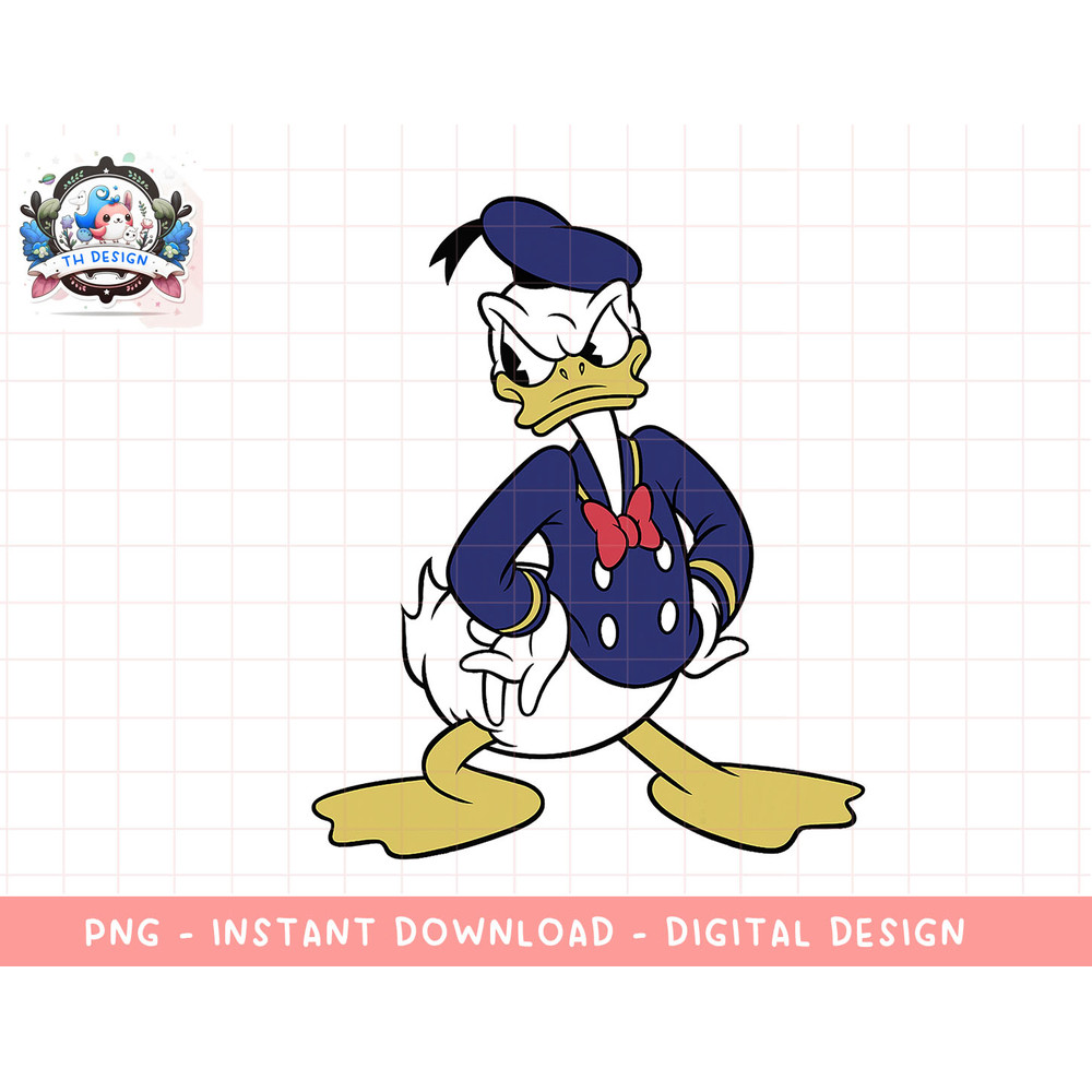 Disney Mickey And Friends Donald Duck Vintage Portrait png, sublimation.jpg