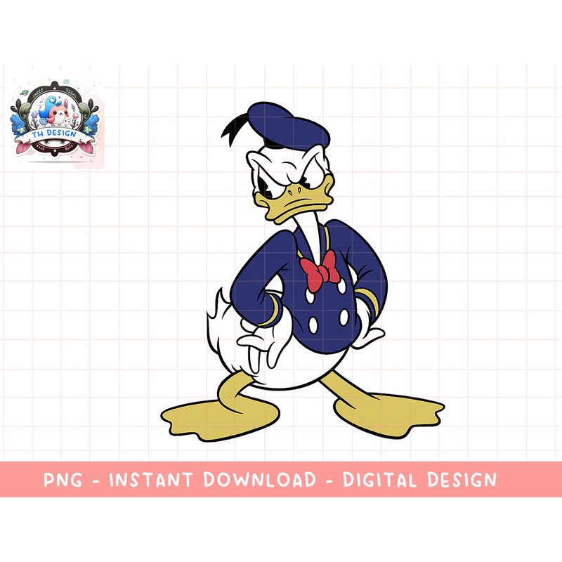 Disney Mickey And Friends Donald Duck Vintage Portrait png, sublimation.jpg